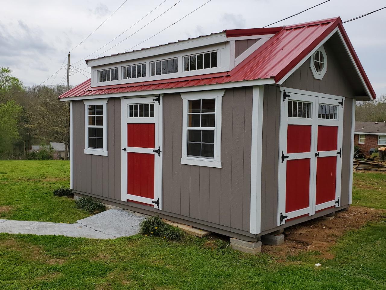 wooden she shed from BMC